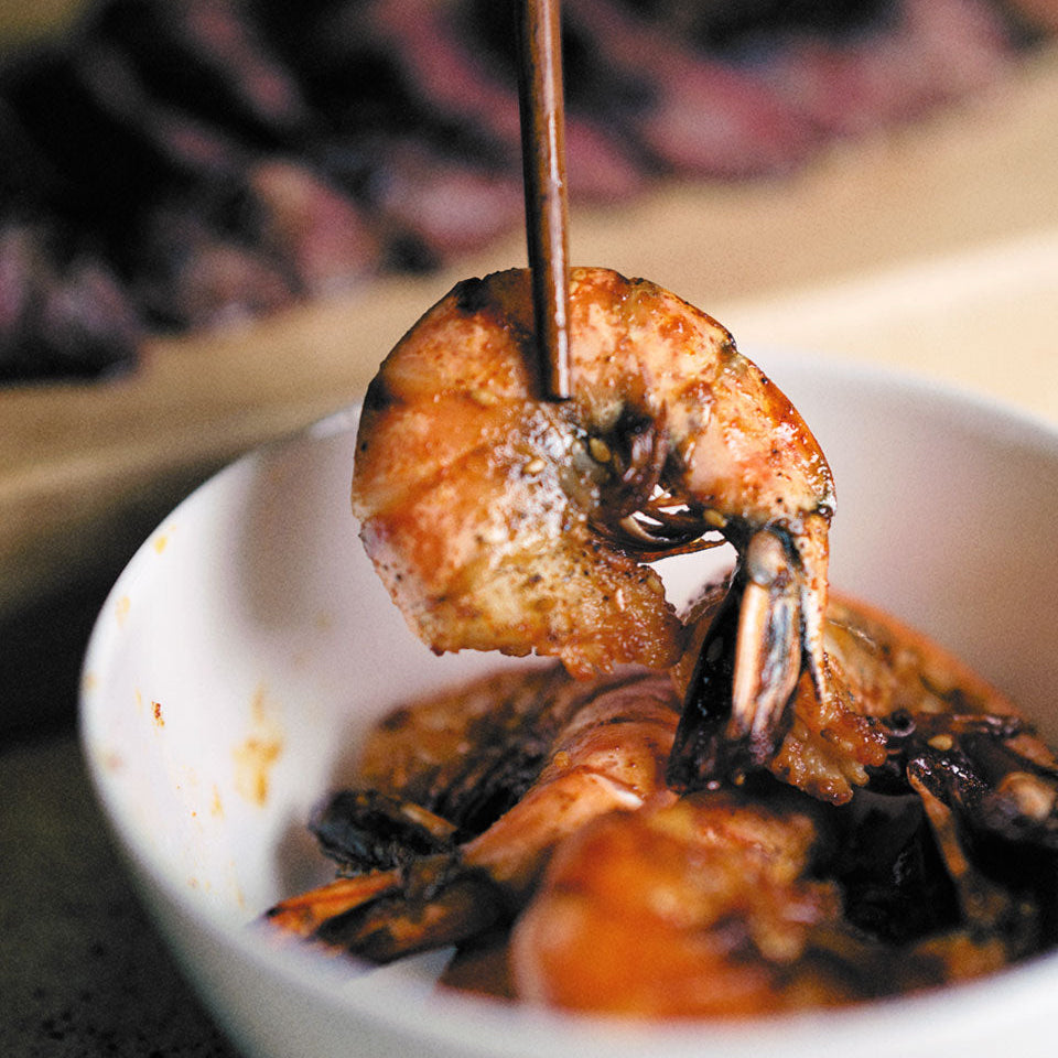 Korean BBQ Grilled Shrimp